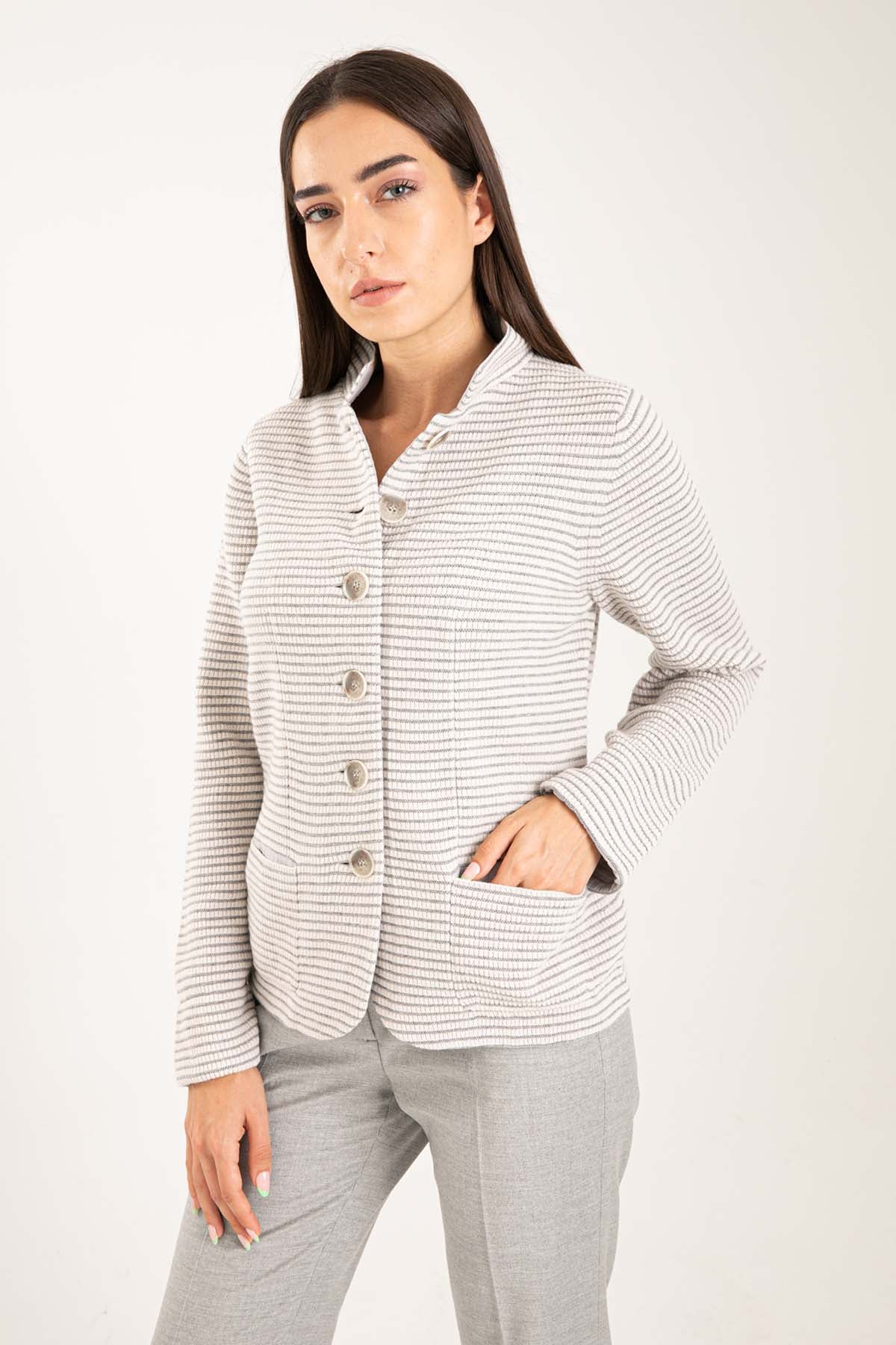 Tonet İpek Ve Kaşmirli Yün Ceket-Libas Trendy Fashion Store