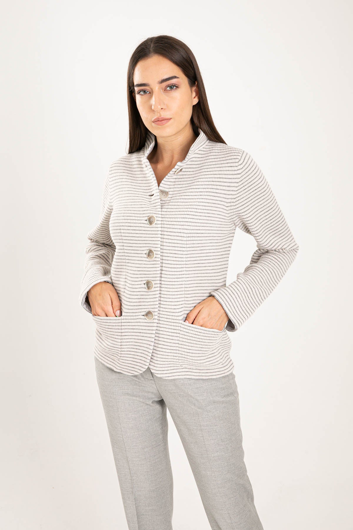 Tonet İpek Ve Kaşmirli Yün Ceket-Libas Trendy Fashion Store