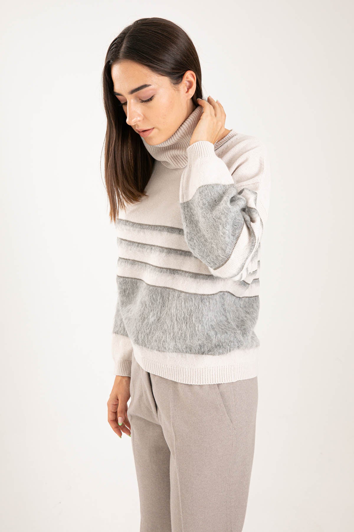 Tonet Balıkçı Yaka Kaşmirli Yün Triko-Libas Trendy Fashion Store