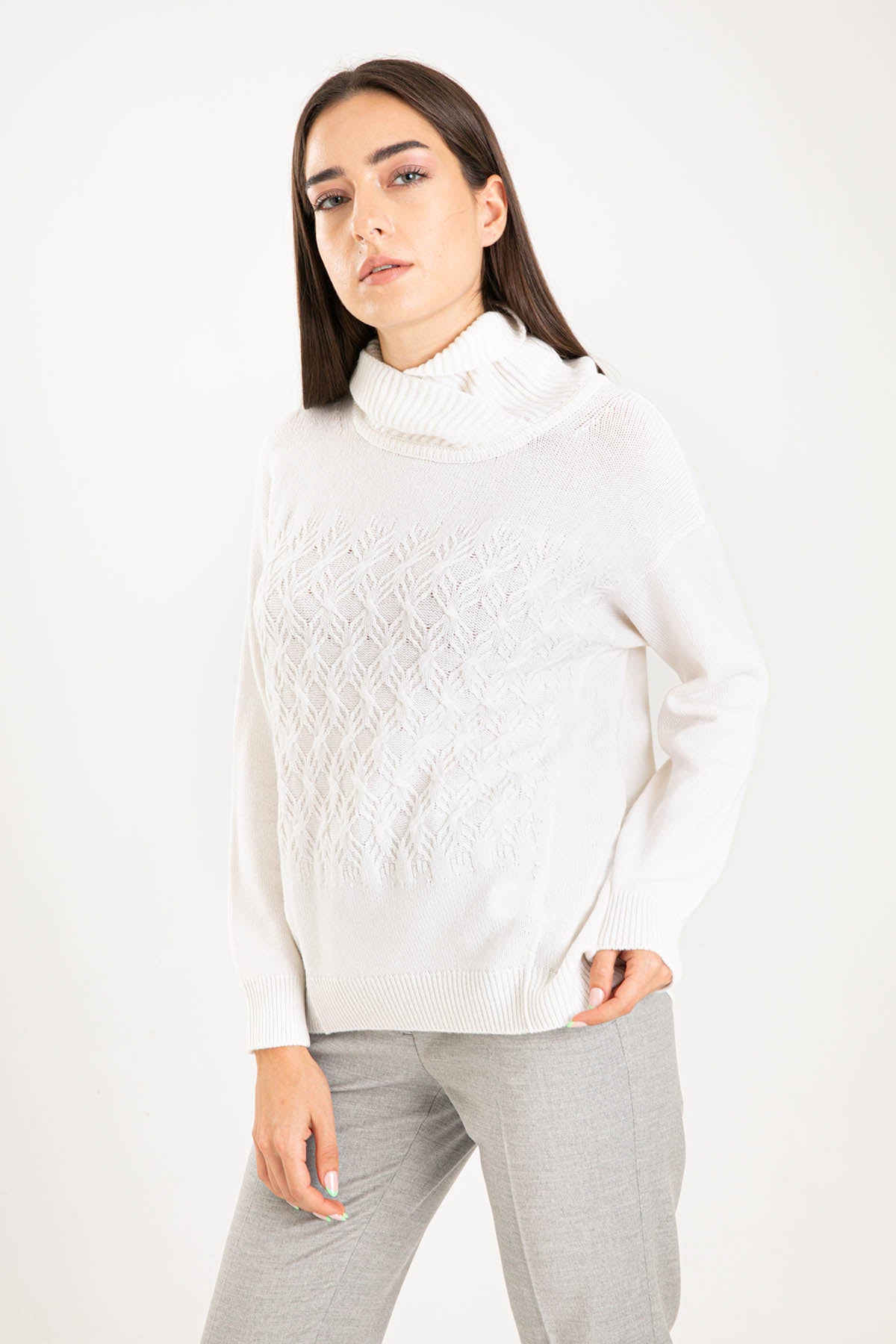 Tonet Balıkçı Yaka Kaşmir Triko-Libas Trendy Fashion Store