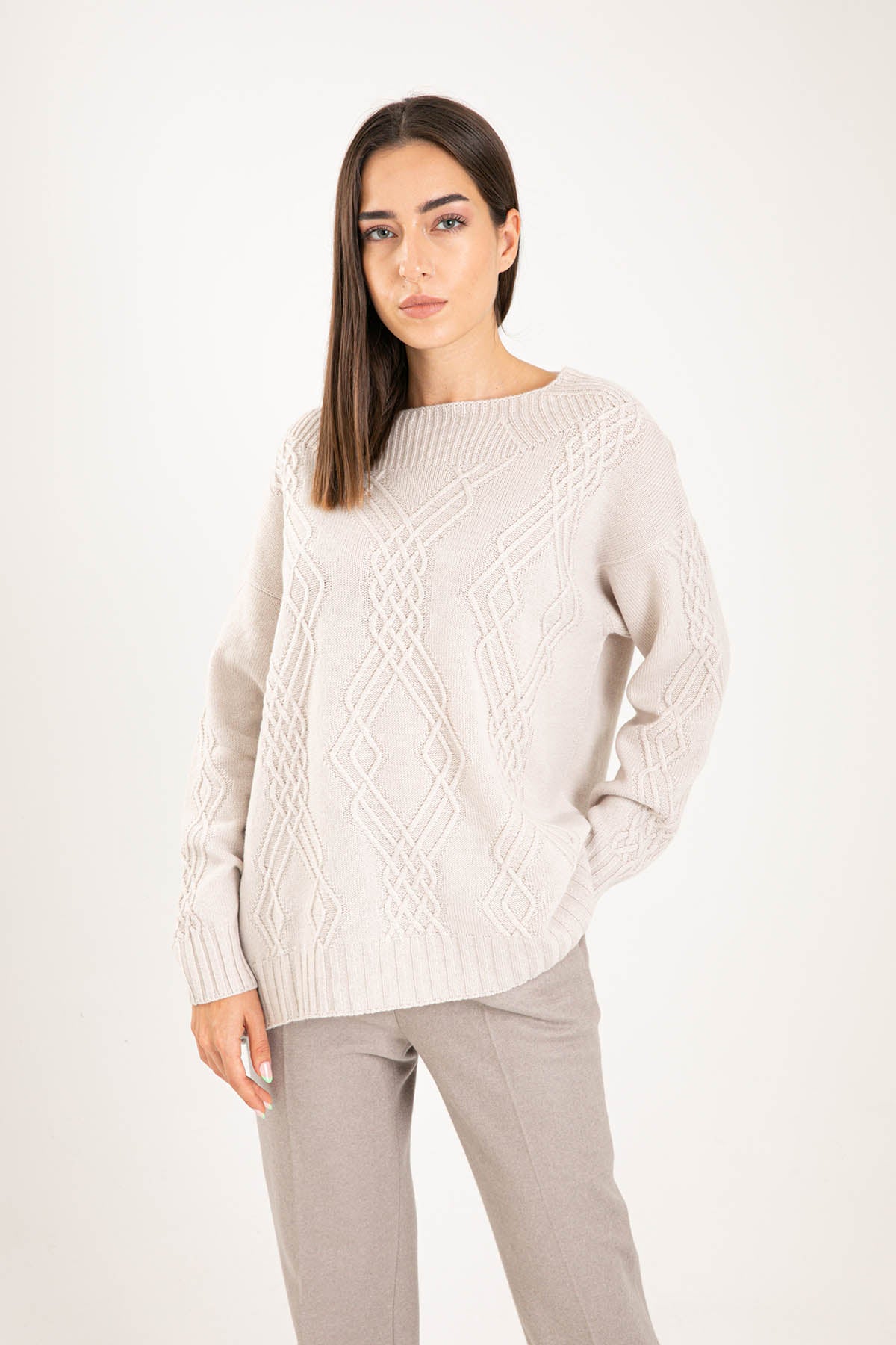 Tonet Yuvarlak Yaka Kaşmir Triko-Libas Trendy Fashion Store