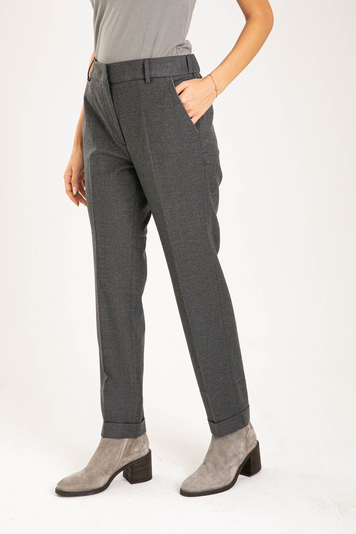 Tonet Duble Paça Streç Yün Pantolon-Libas Trendy Fashion Store