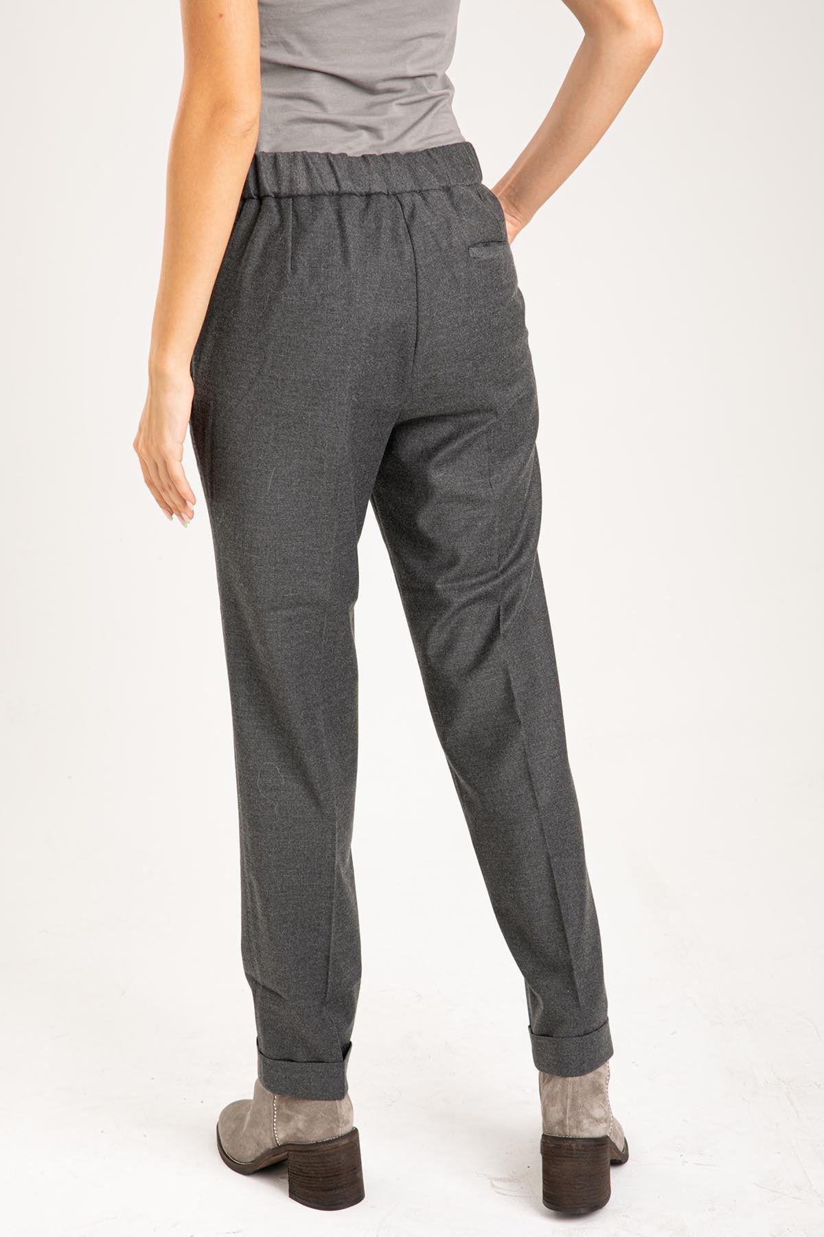 Tonet Duble Paça Streç Yün Pantolon-Libas Trendy Fashion Store