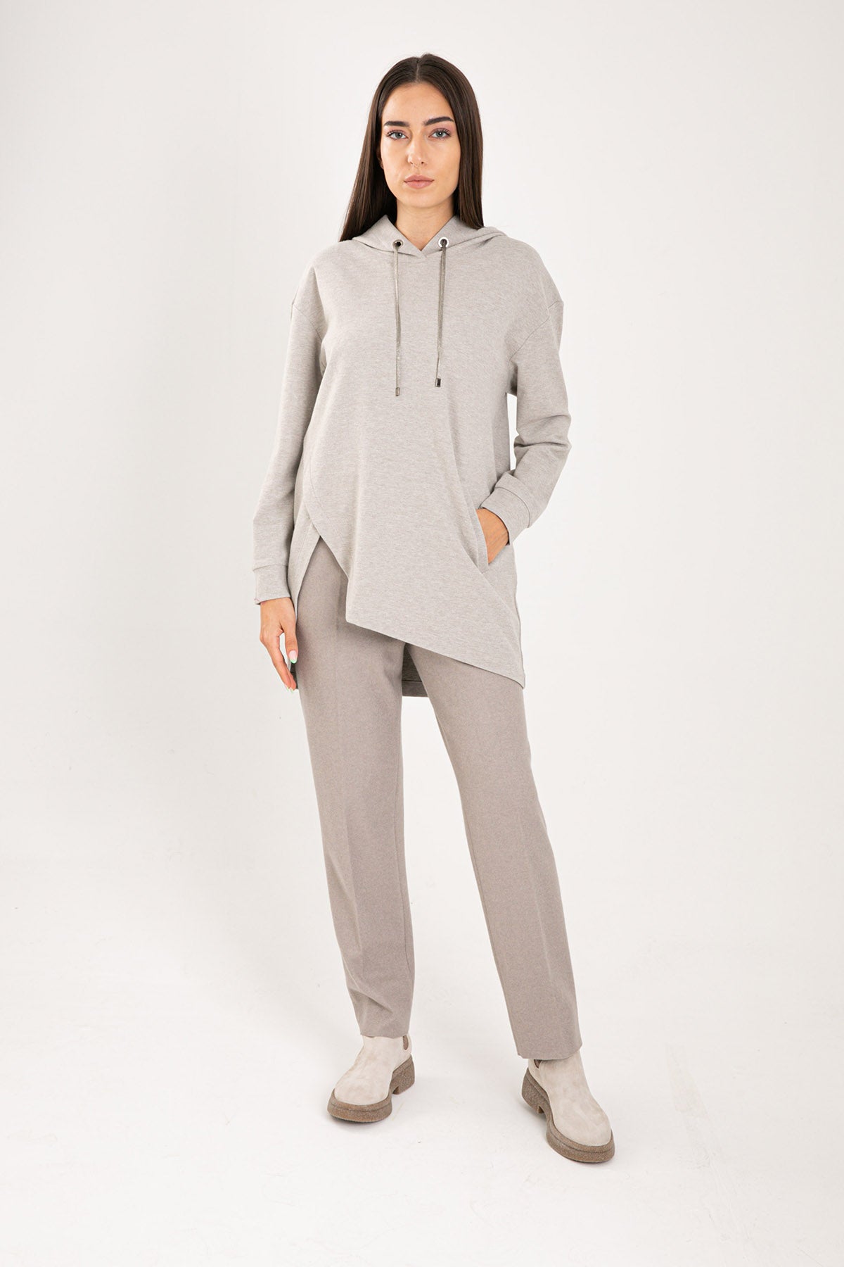 Tonet Rahat Kesim Kapüşonlu Sweatshirt-Libas Trendy Fashion Store