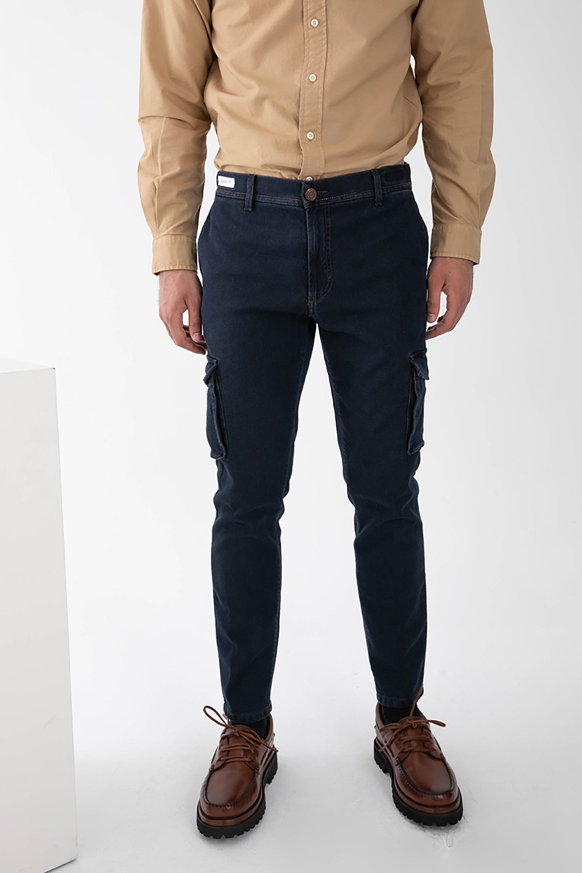 Richard J. Brown Nairobi Slim Regular Denim Kargo Pantolon-Libas Trendy Fashion Store