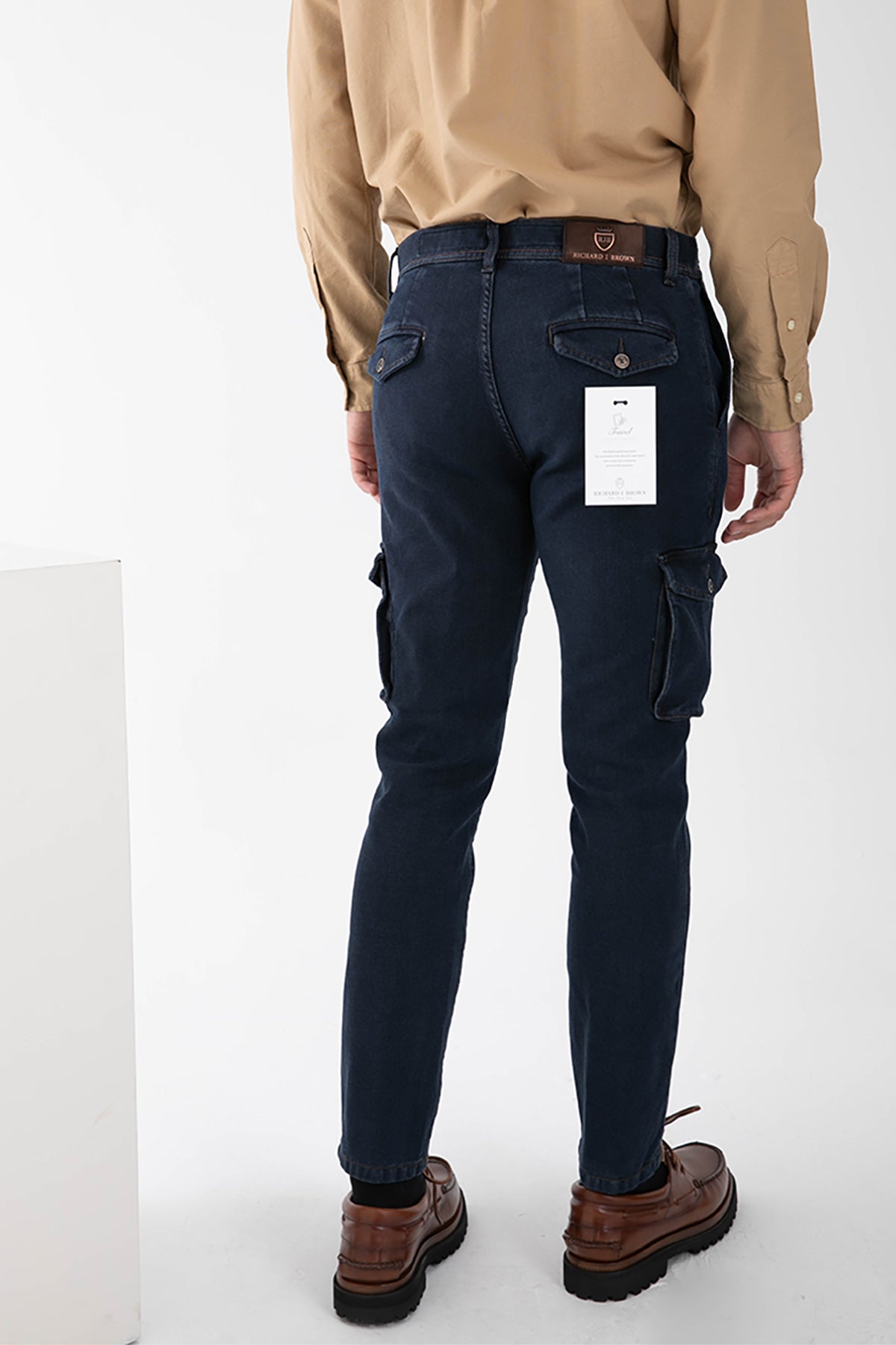 Richard J. Brown Nairobi Slim Regular Denim Kargo Pantolon-Libas Trendy Fashion Store