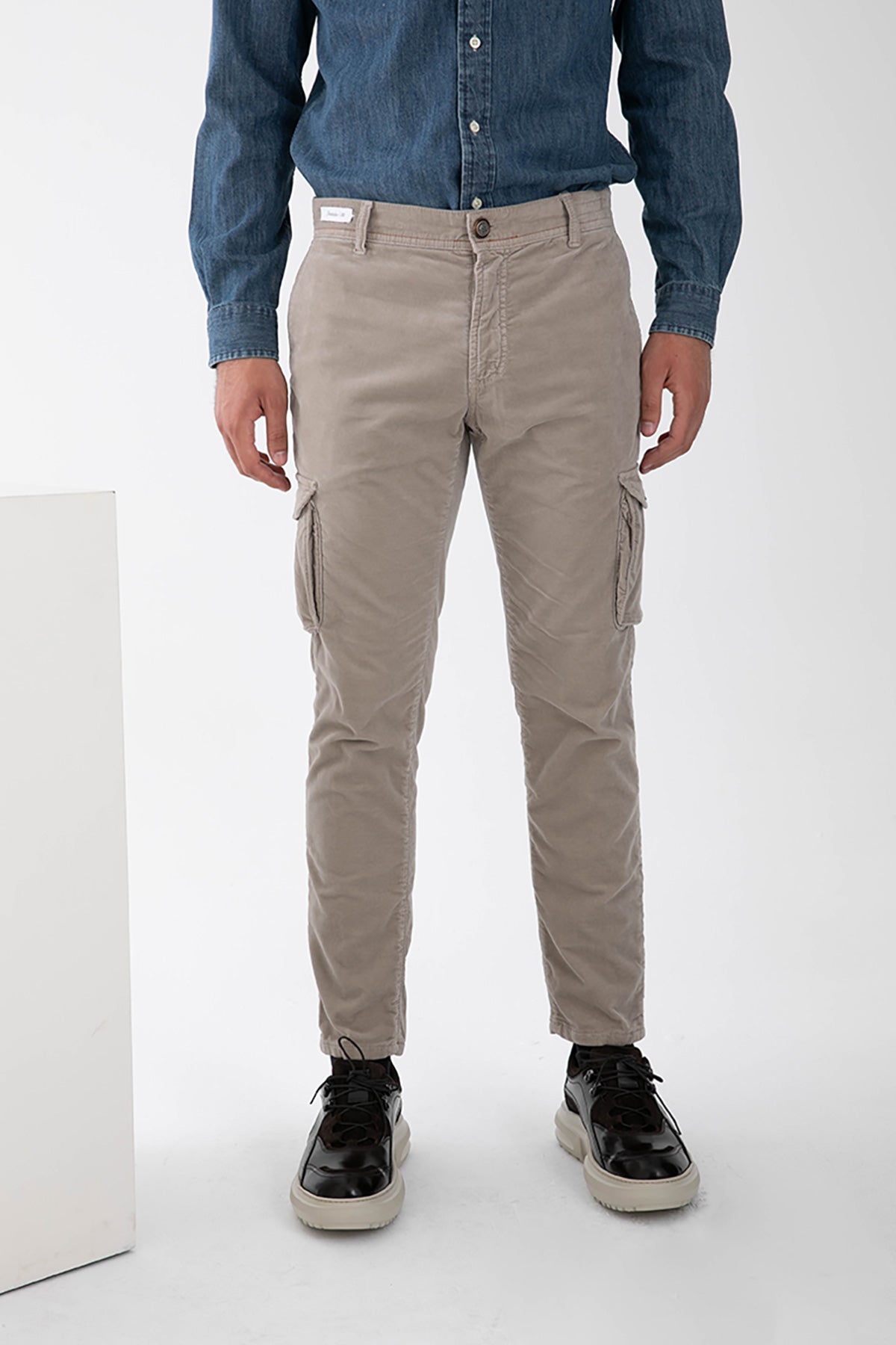 Richard J. Brown Nairobi Slim Regular Kargo Pantolon-Libas Trendy Fashion Store