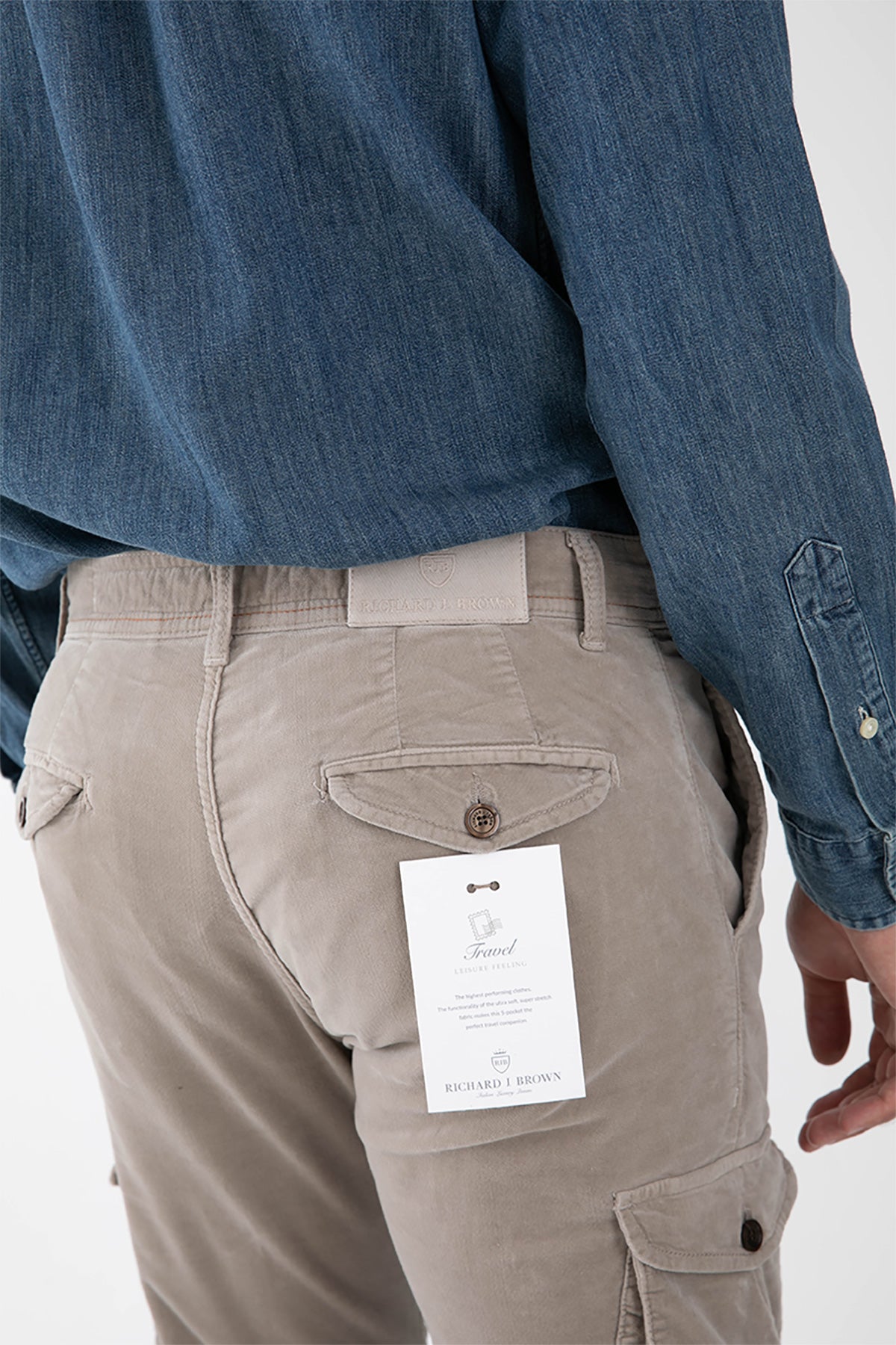 Richard J. Brown Nairobi Slim Regular Kargo Pantolon-Libas Trendy Fashion Store