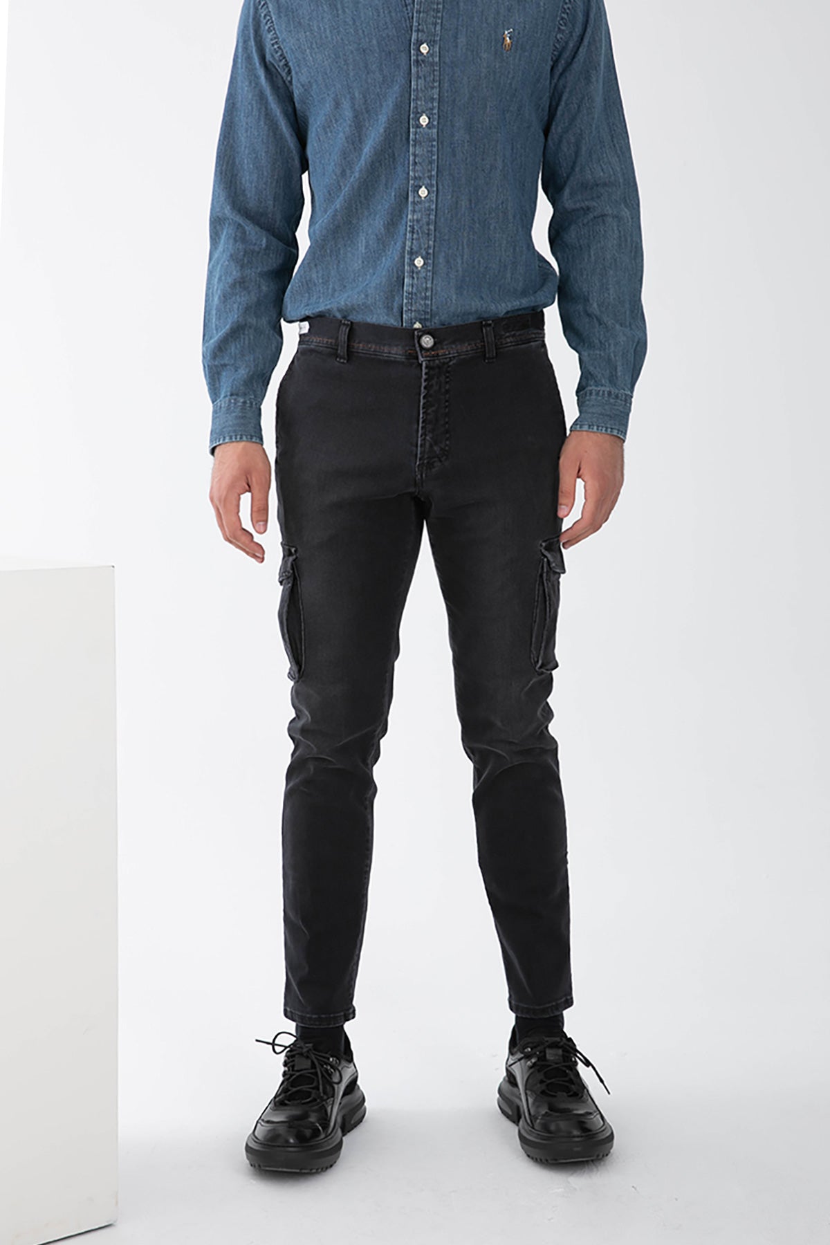 Richard J. Brown Nairobi Slim Regular Kargo Jean Pantolon-Libas Trendy Fashion Store