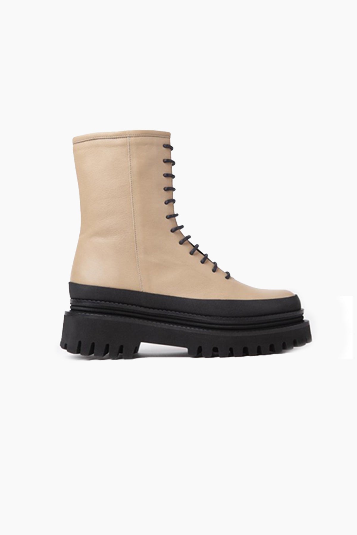 Paloma Barcelo Carine Bağcıklı Fermuarlı Deri Postal Bot-Libas Trendy Fashion Store