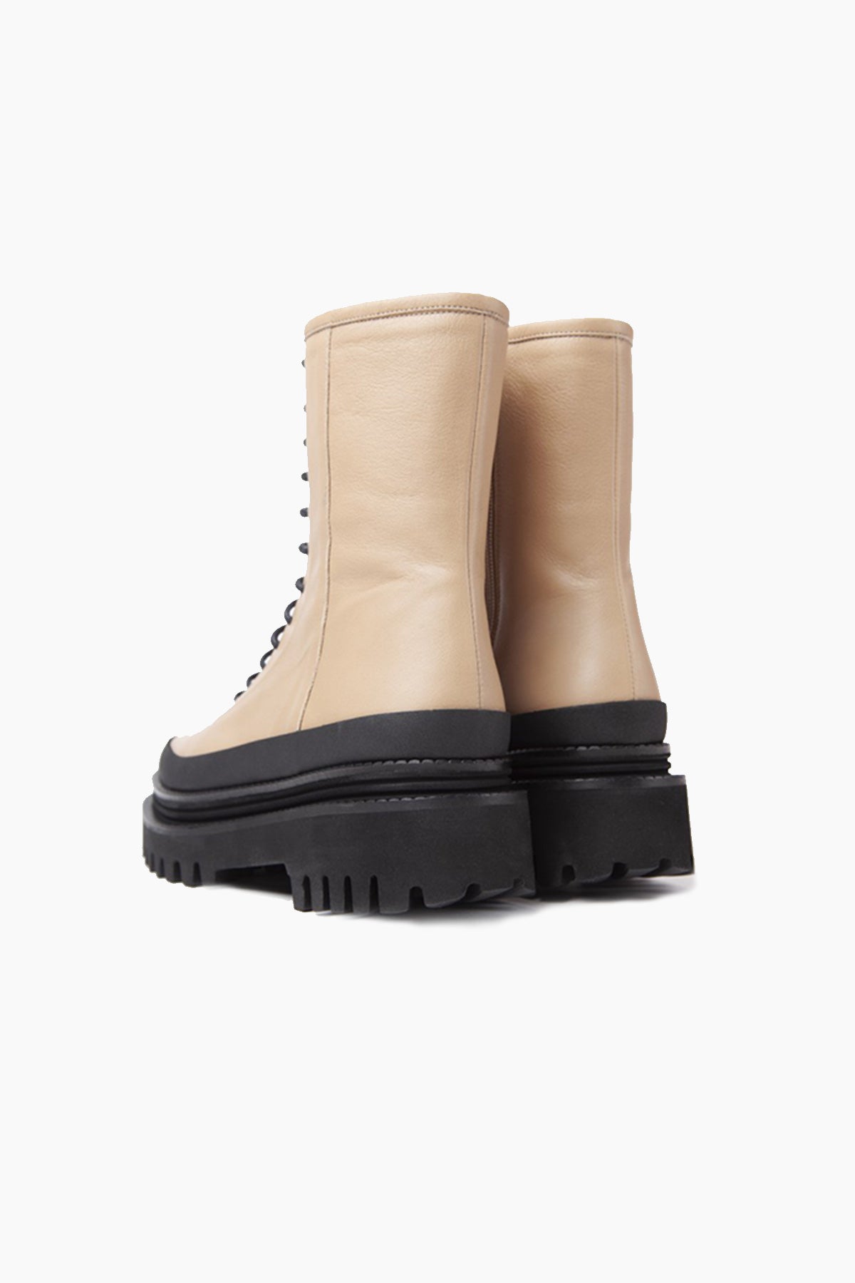 Paloma Barcelo Carine Bağcıklı Fermuarlı Deri Postal Bot-Libas Trendy Fashion Store