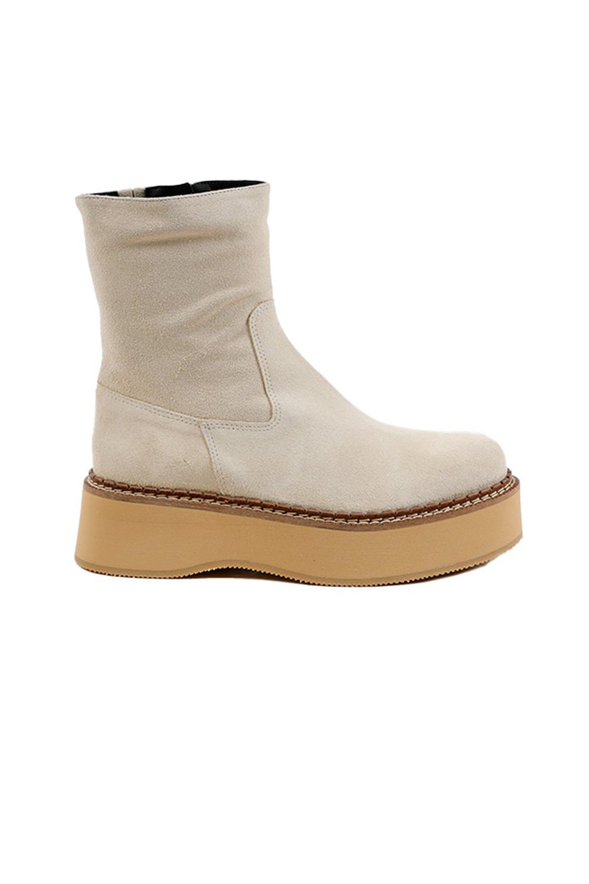 Paloma Barcelo Ebba Fermuarlı Süet Bot-Libas Trendy Fashion Store