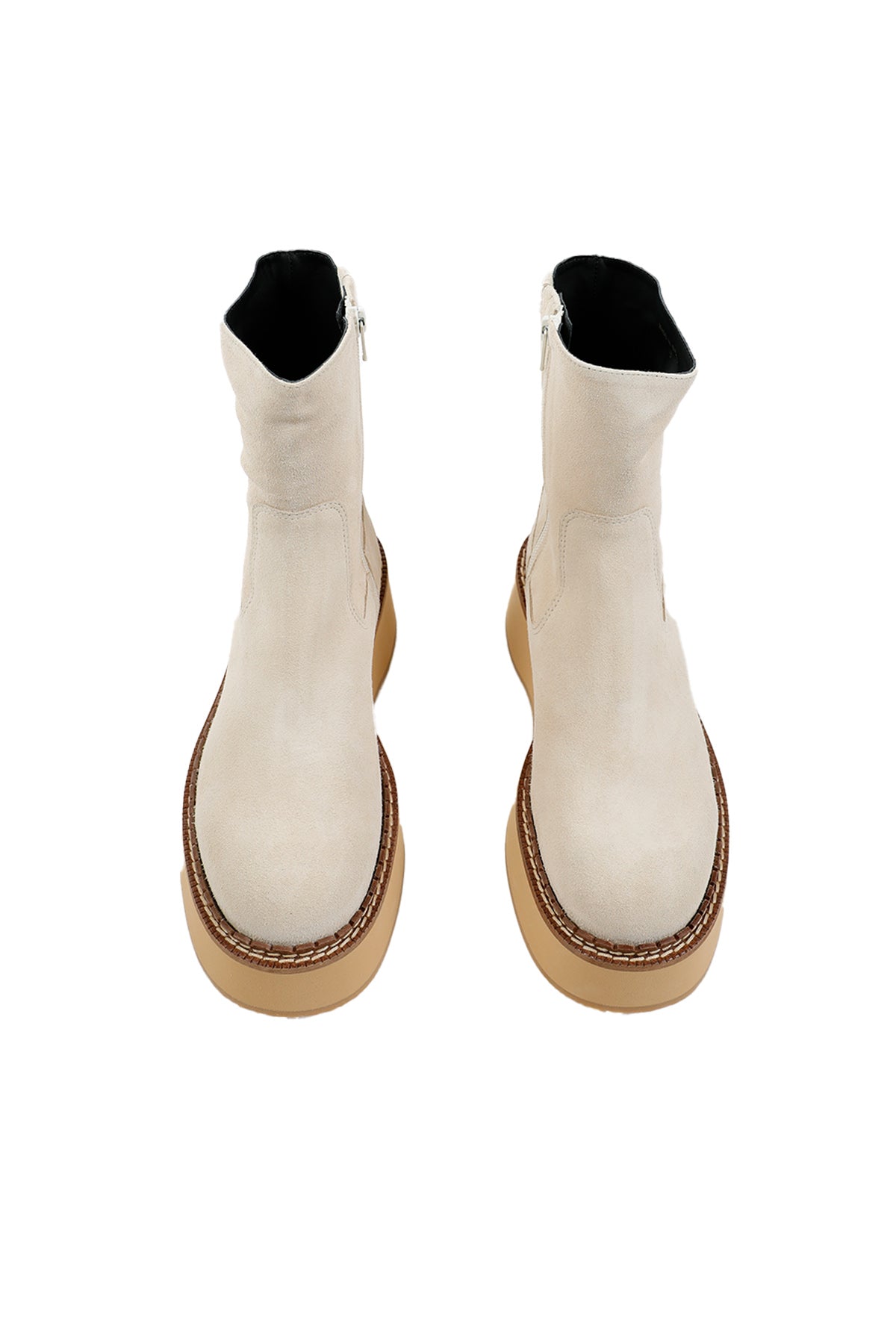 Paloma Barcelo Ebba Fermuarlı Süet Bot-Libas Trendy Fashion Store