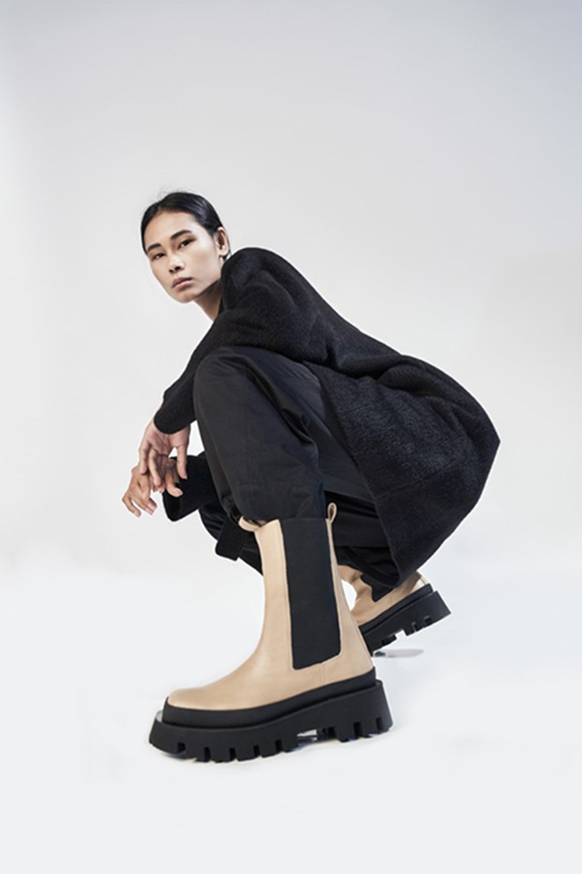 Paloma Barcelo Catrine Lastikli Küt Burun Deri Bot-Libas Trendy Fashion Store