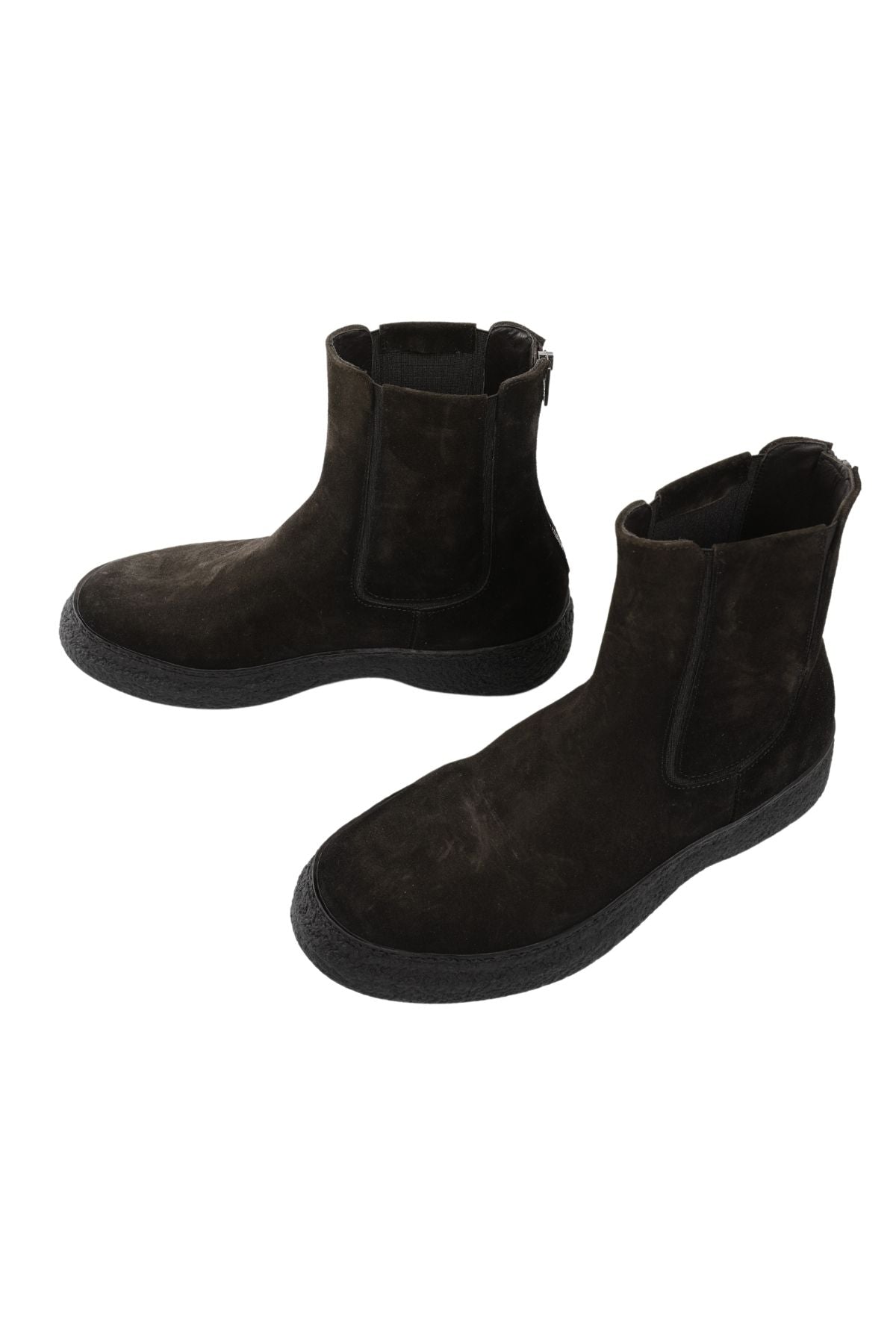 Pantanetti Lastikli Fermuarlı Süet Bot-Libas Trendy Fashion Store