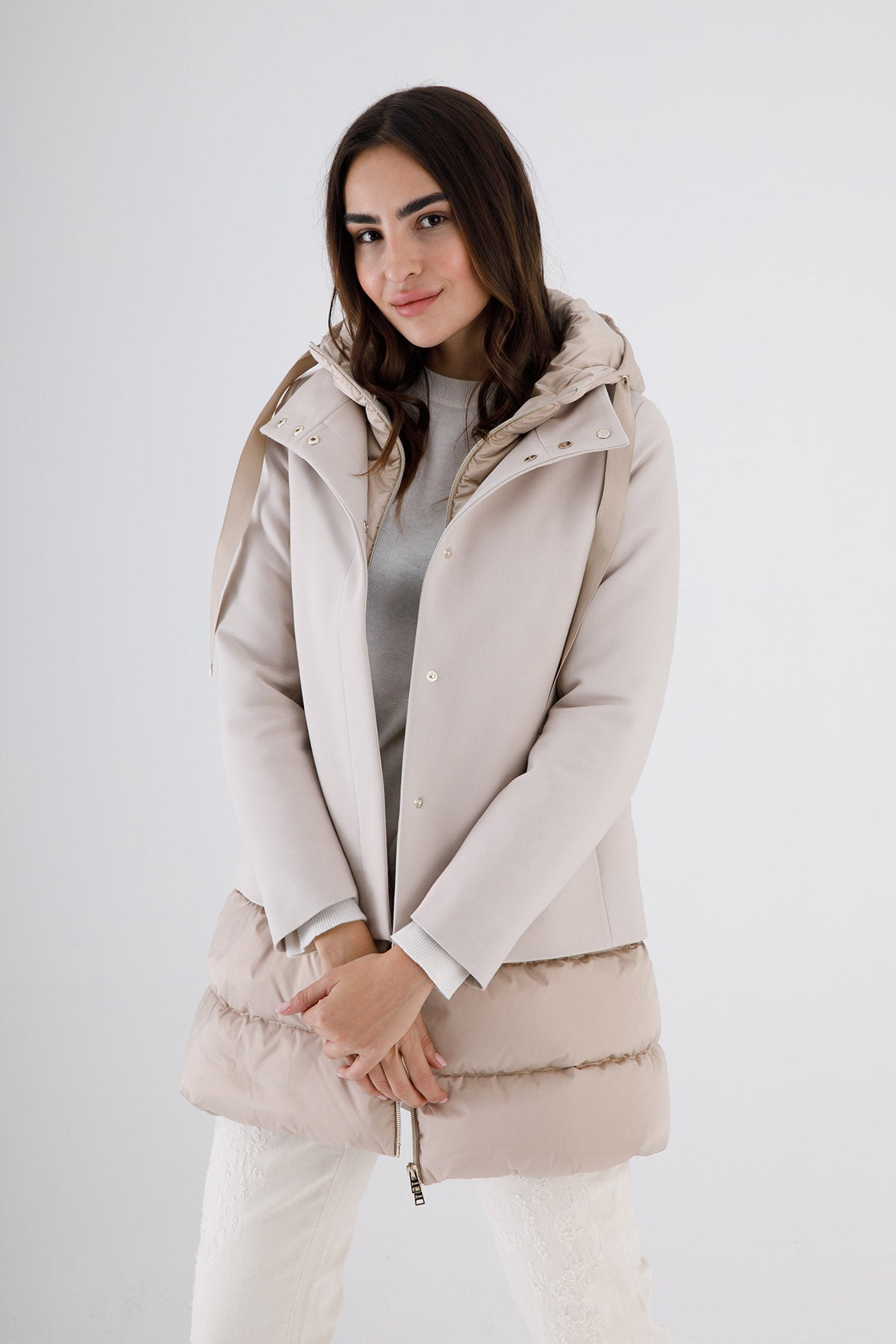 Herno Puffer Kombinasyonlu Kaban-Libas Trendy Fashion Store