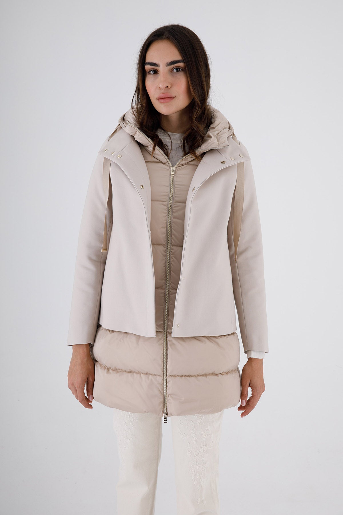 Herno Puffer Kombinasyonlu Kaban-Libas Trendy Fashion Store