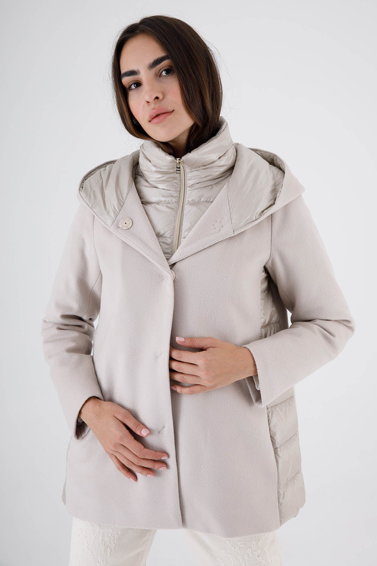 Herno Puffer Kombinasyonlu Kaban-Libas Trendy Fashion Store