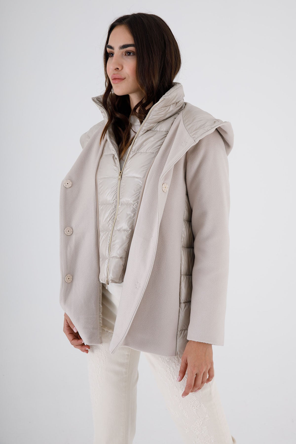 Herno Puffer Kombinasyonlu Kaban-Libas Trendy Fashion Store