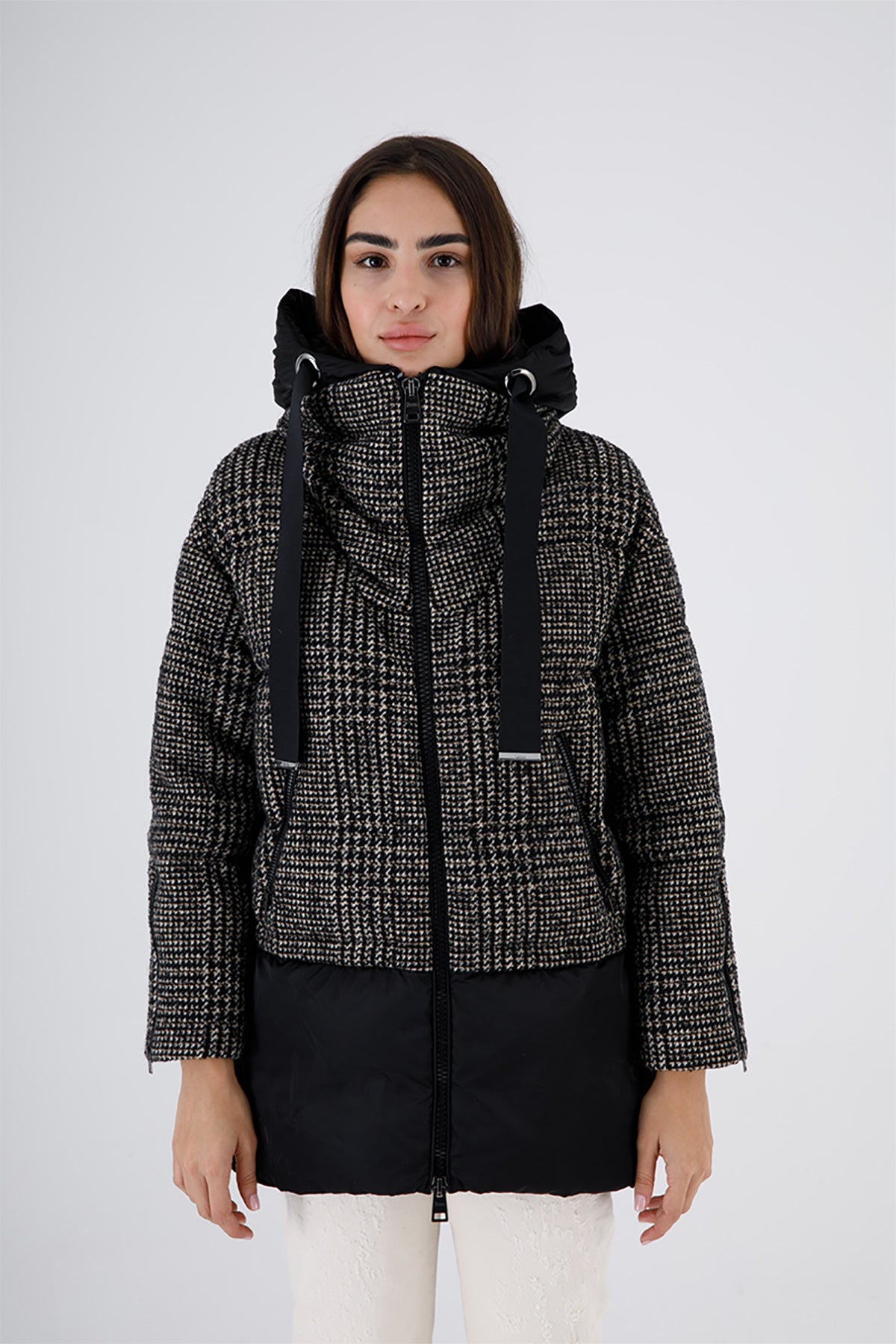 Herno Piye Dö Pul Kombinasyonlu Puffer Kaban-Libas Trendy Fashion Store