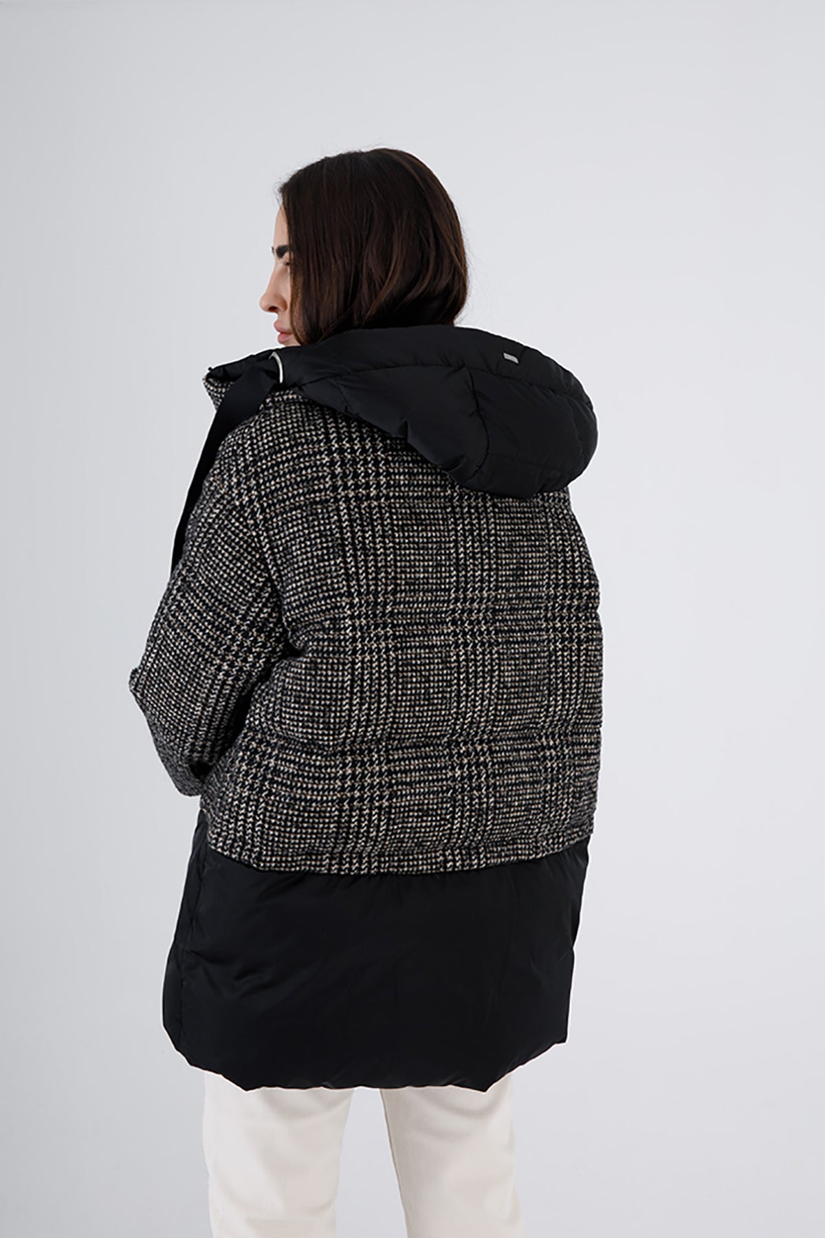 Herno Piye Dö Pul Kombinasyonlu Puffer Kaban-Libas Trendy Fashion Store