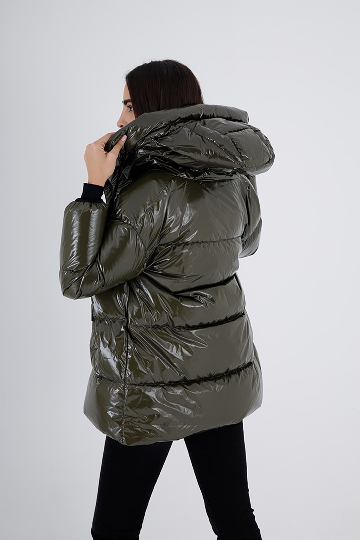 Herno Laminar Geniş Kesim Kapüşonlu Puffer Mont-Libas Trendy Fashion Store