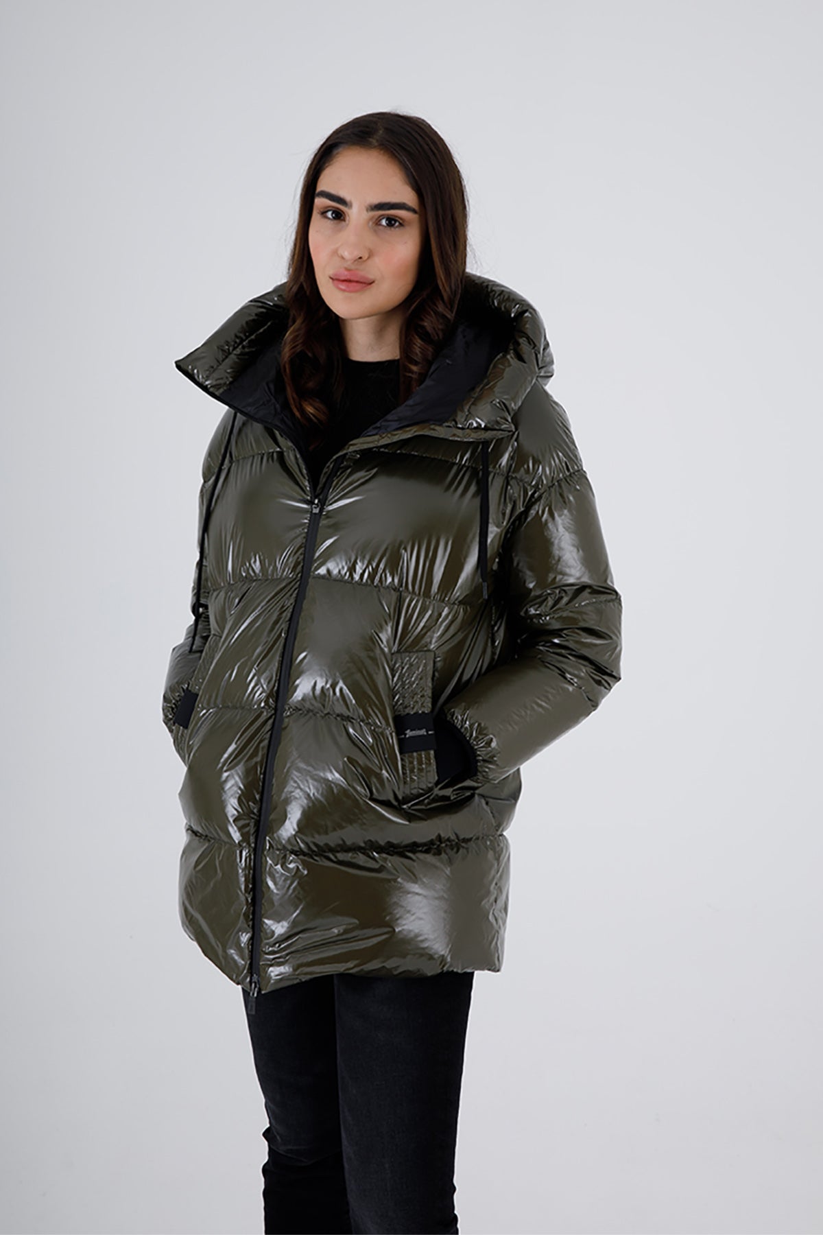 Herno Laminar Geniş Kesim Kapüşonlu Puffer Mont-Libas Trendy Fashion Store