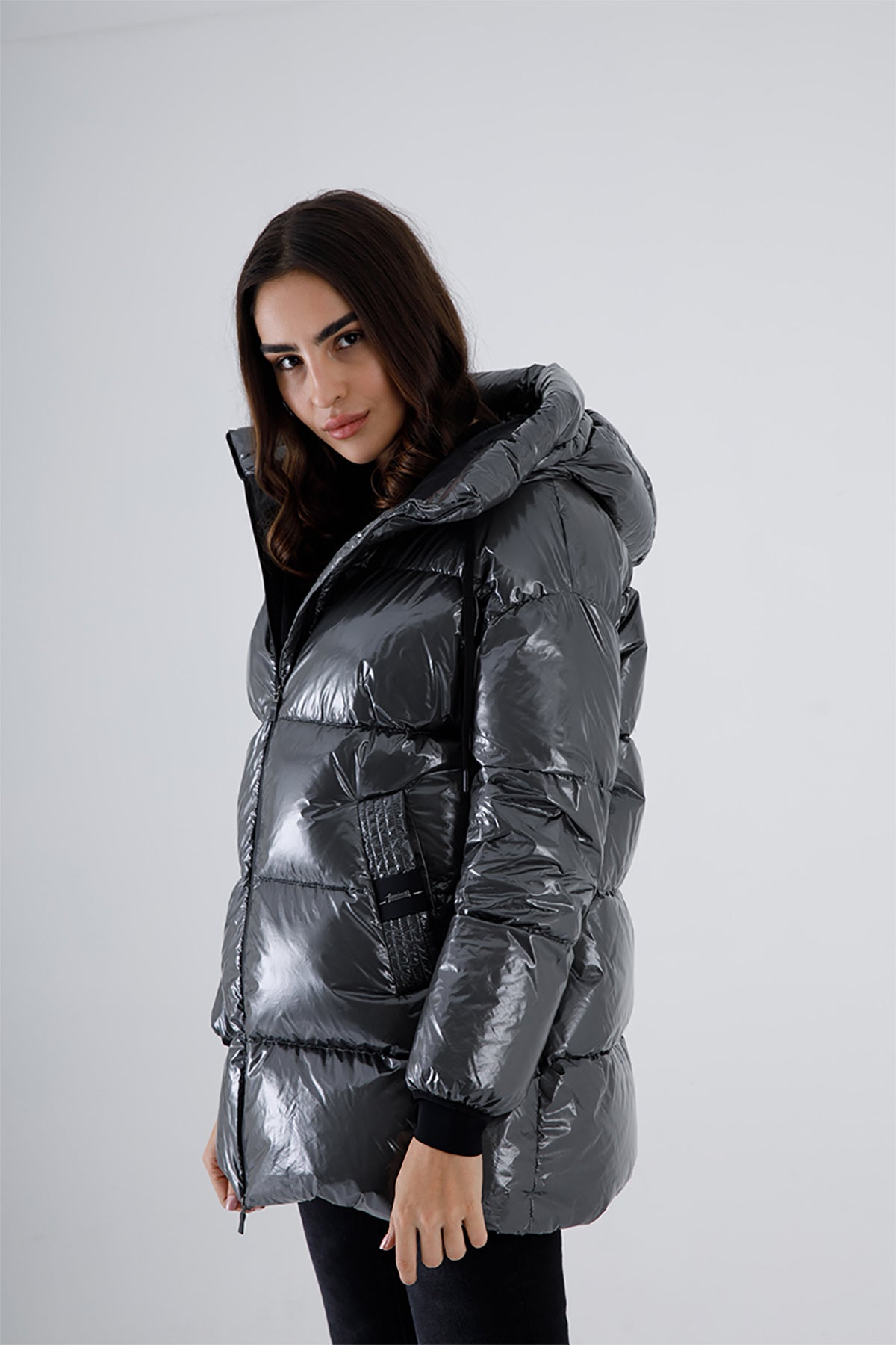 Herno Laminar Geniş Kesim Kapüşonlu Puffer Mont-Libas Trendy Fashion Store