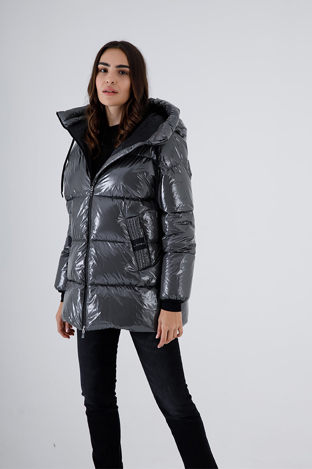 Herno Laminar Geniş Kesim Kapüşonlu Puffer Mont-Libas Trendy Fashion Store