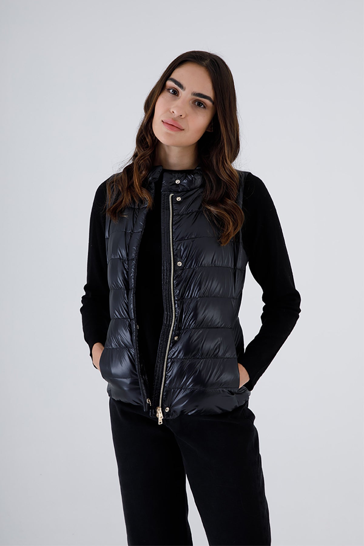 Herno Guilia Puffer Slim Fit Yelek-Libas Trendy Fashion Store