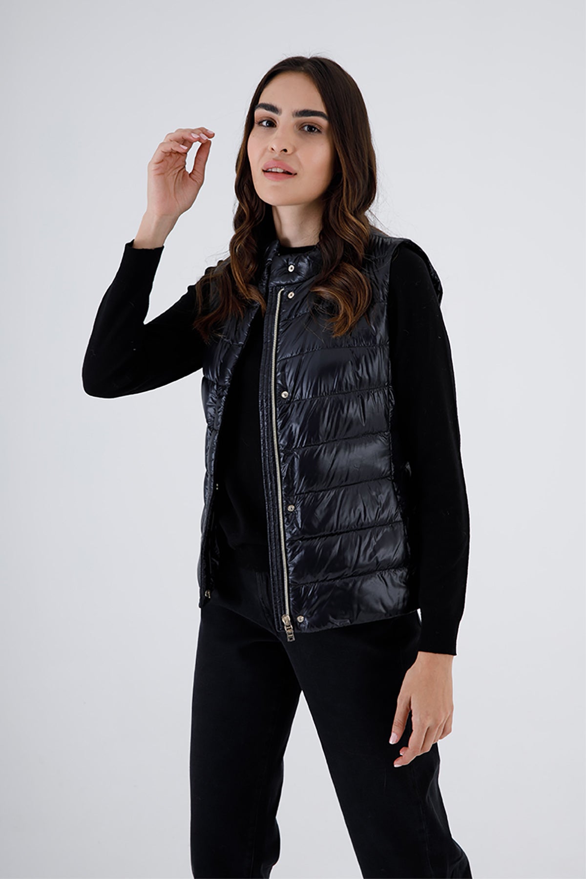 Herno Guilia Puffer Slim Fit Yelek-Libas Trendy Fashion Store