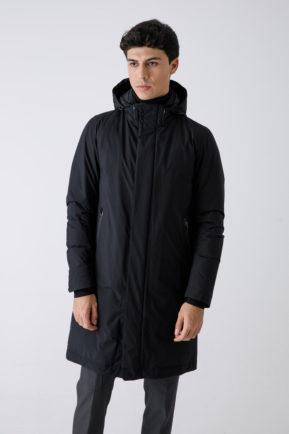 Herno Laminar Kapüşonlu Puffer Kaban-Libas Trendy Fashion Store