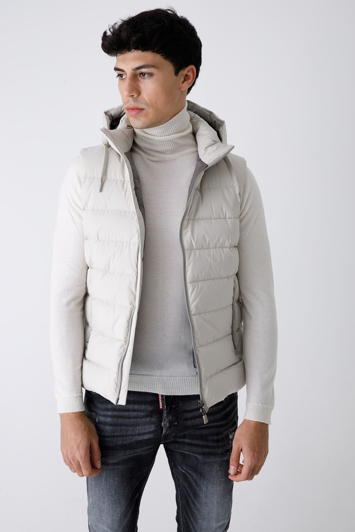 Herno Laminar Kapüşonlu Puffer Yelek-Libas Trendy Fashion Store