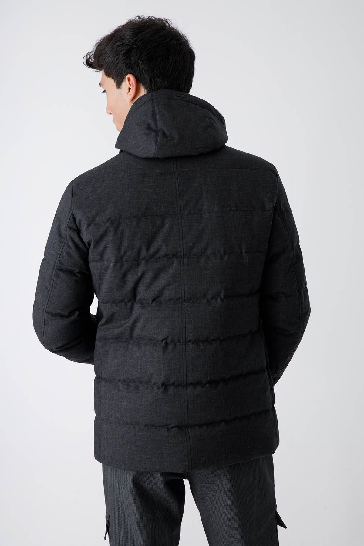 Herno Laminar Demonte İç Yelekli Kapüşonlu Kruvaze Kaban-Libas Trendy Fashion Store