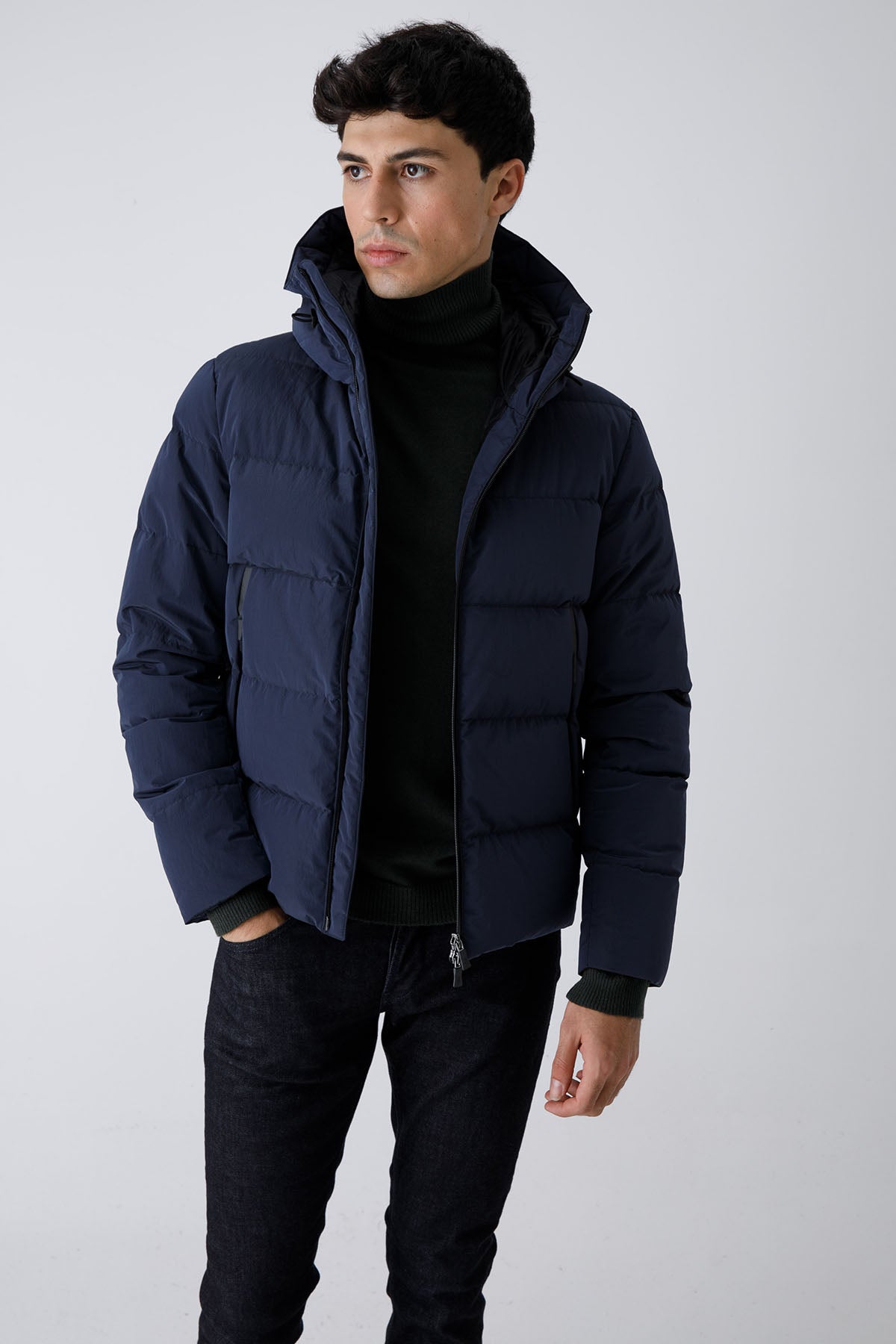 Herno Laminar Kapüşonlu Puffer Mont-Libas Trendy Fashion Store