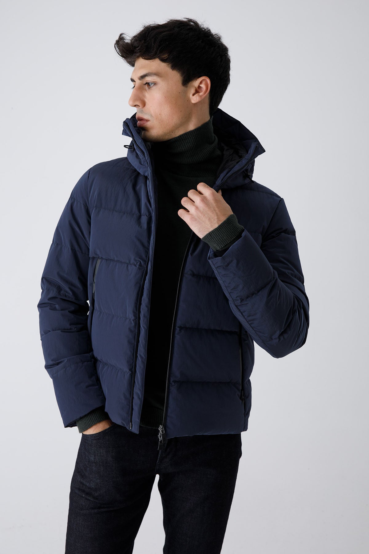 Herno Laminar Kapüşonlu Puffer Mont-Libas Trendy Fashion Store