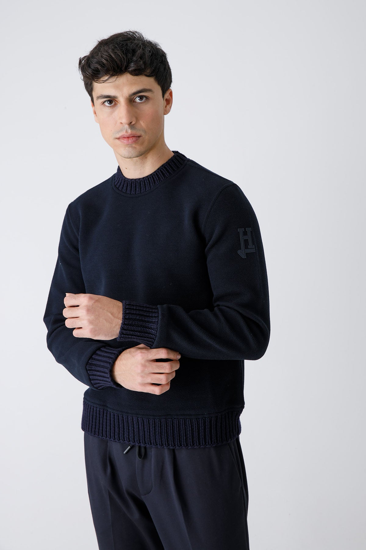 Herno Örgü Yün Geniş Ribana Detaylı Triko-Libas Trendy Fashion Store