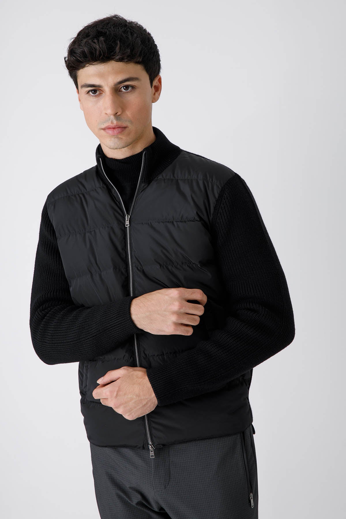 Herno Önü Puffer Örgü Triko Ceket-Libas Trendy Fashion Store