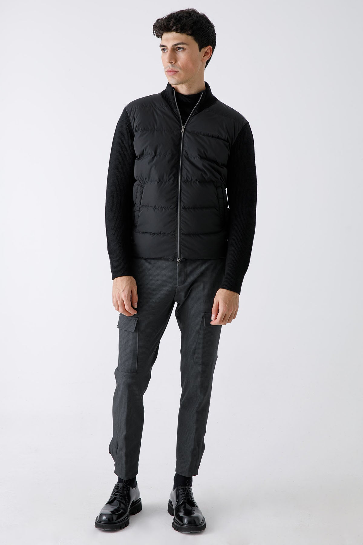 Herno Önü Puffer Örgü Triko Ceket-Libas Trendy Fashion Store