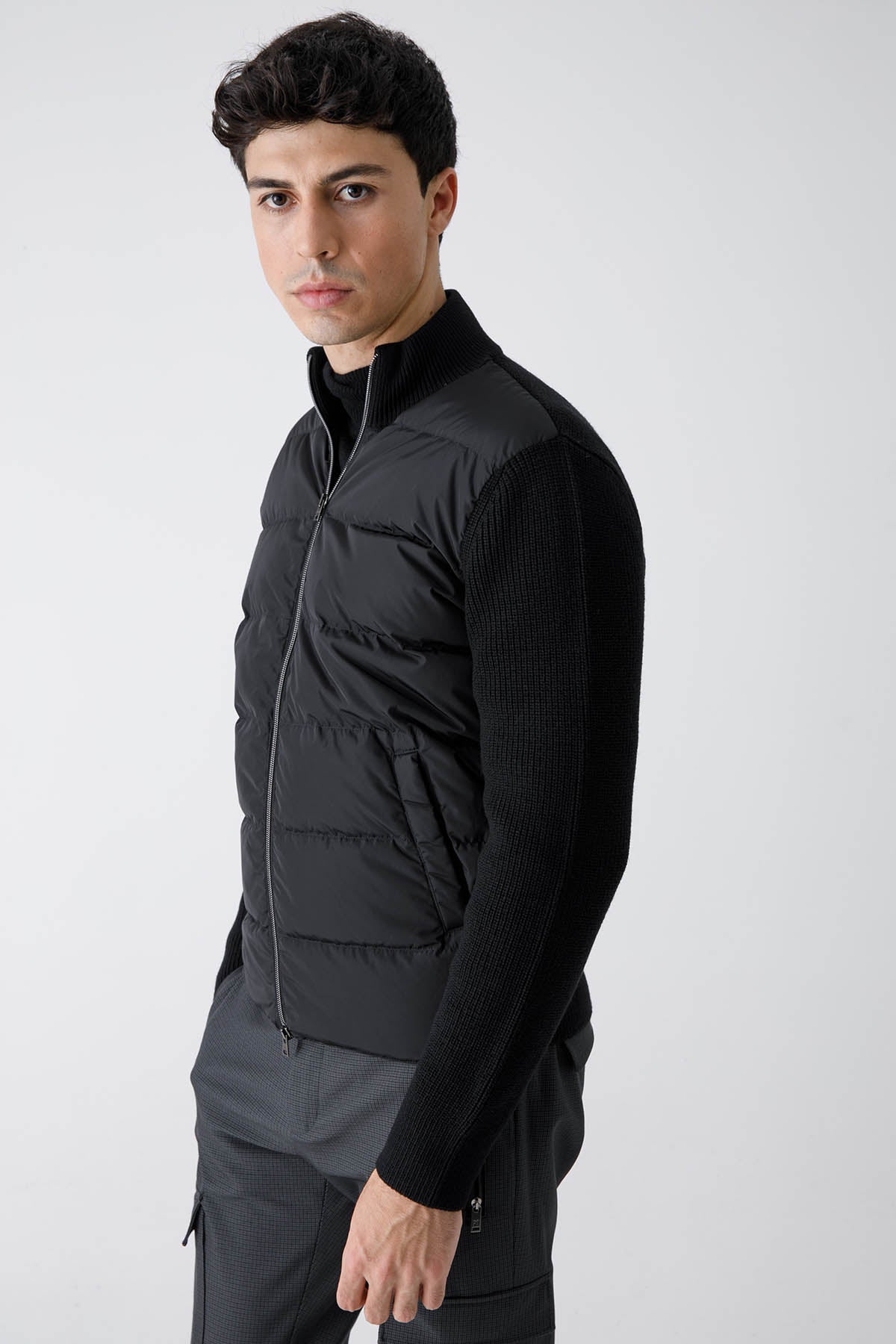 Herno Önü Puffer Örgü Triko Ceket-Libas Trendy Fashion Store