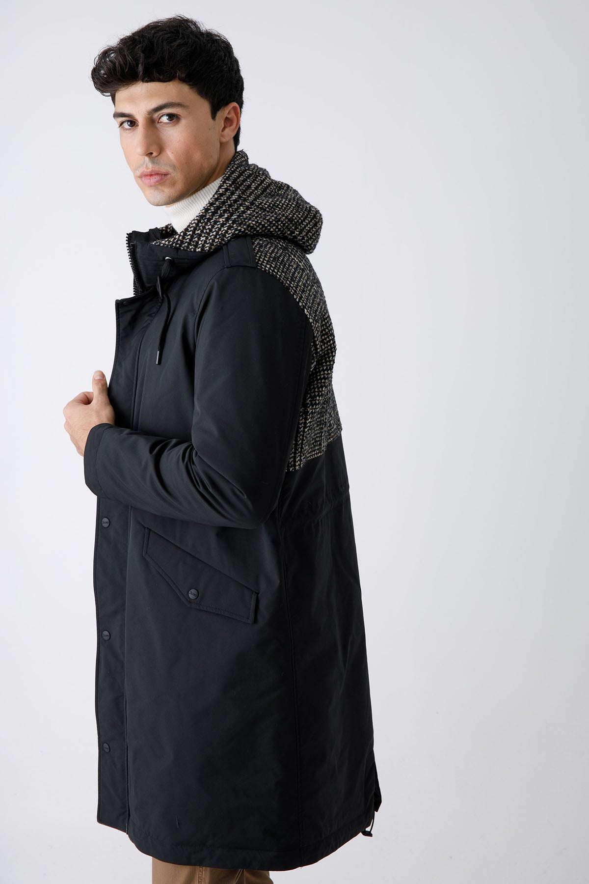 Herno Dolgulu Kapüşonlu Palto-Libas Trendy Fashion Store