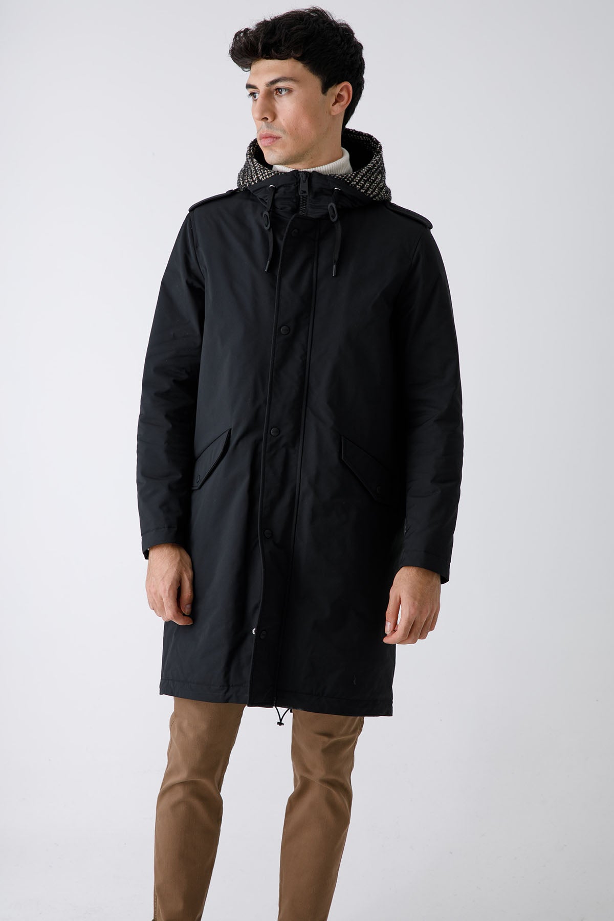 Herno Dolgulu Kapüşonlu Palto-Libas Trendy Fashion Store