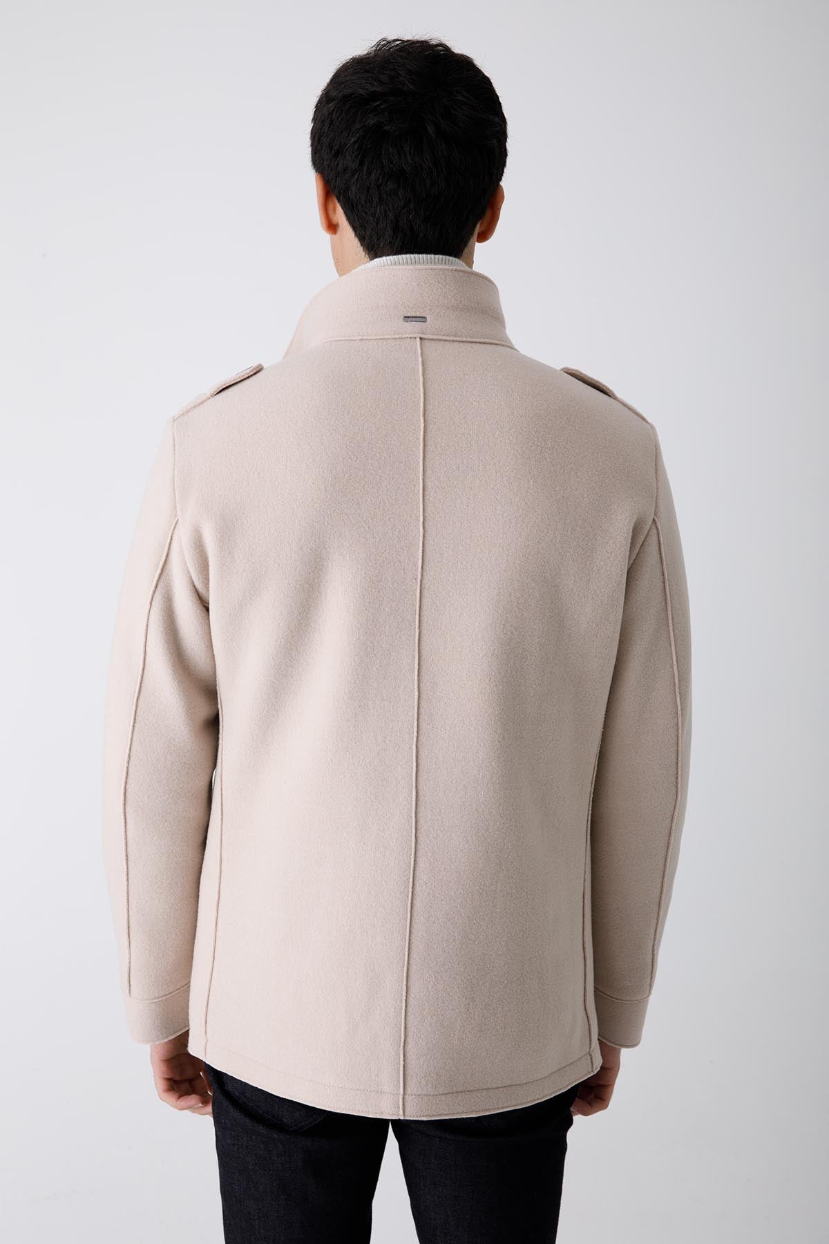 Herno Kruvaze Dolgulu Yün Kaban-Libas Trendy Fashion Store