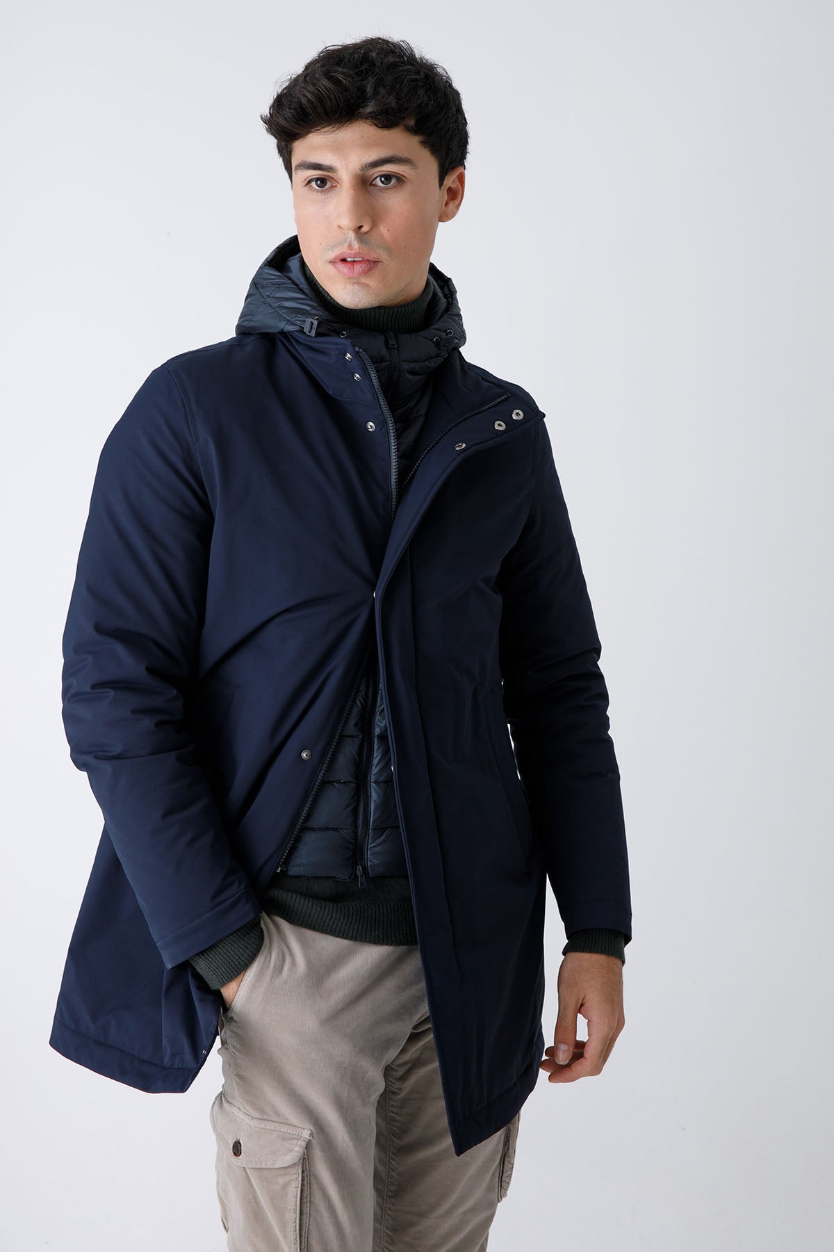 Herno Demonte İç Yelekli Kaban-Libas Trendy Fashion Store