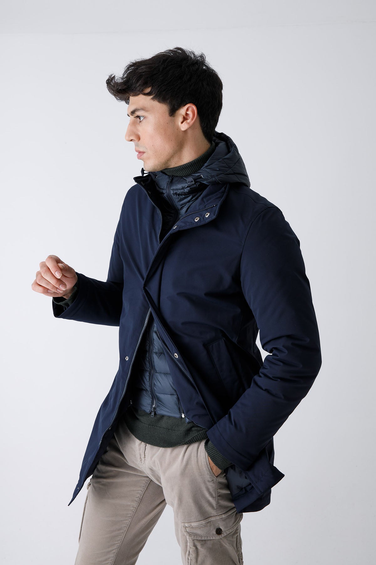 Herno Demonte İç Yelekli Kaban-Libas Trendy Fashion Store