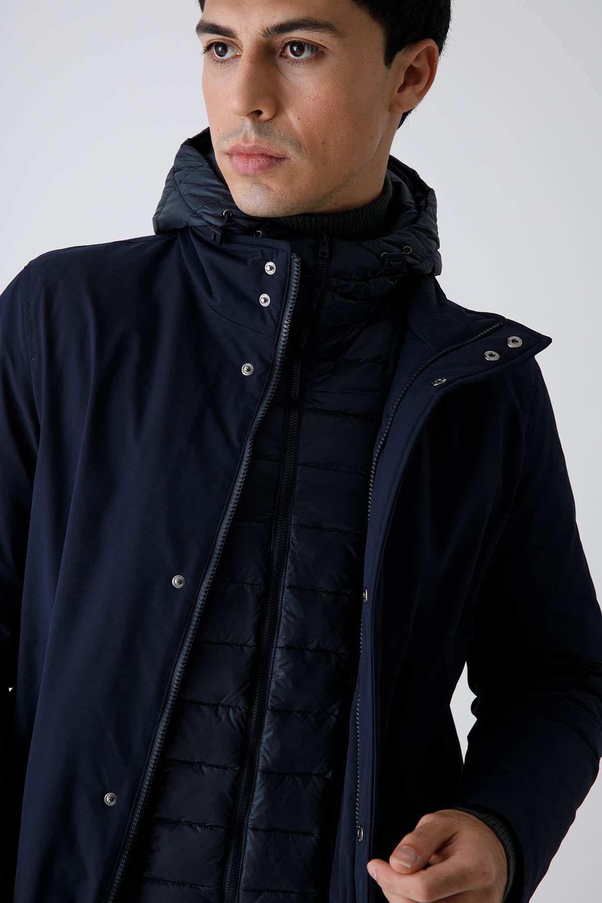 Herno Demonte İç Yelekli Kaban-Libas Trendy Fashion Store