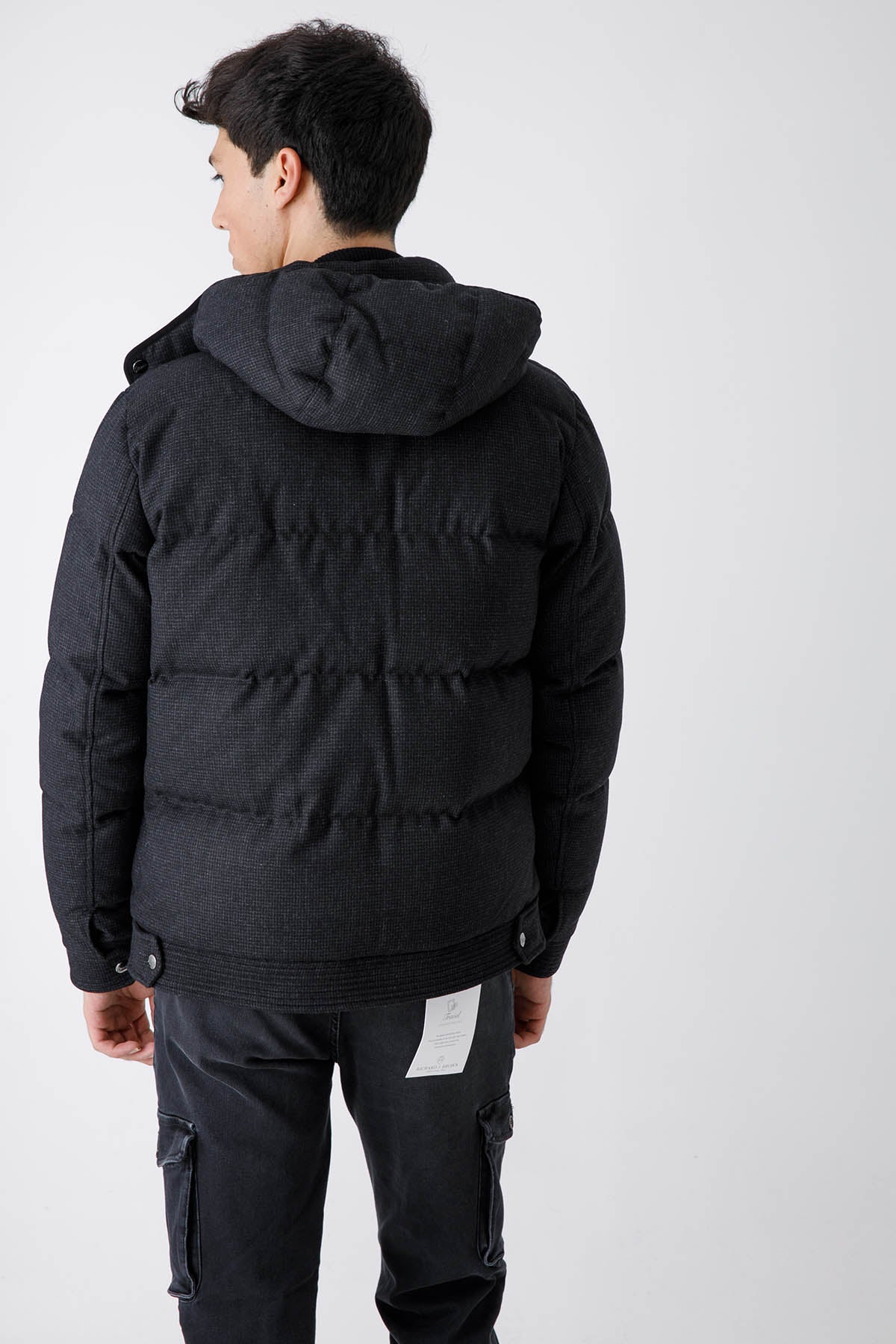 Herno Kapüşonlu Yün Puffer Mont-Libas Trendy Fashion Store