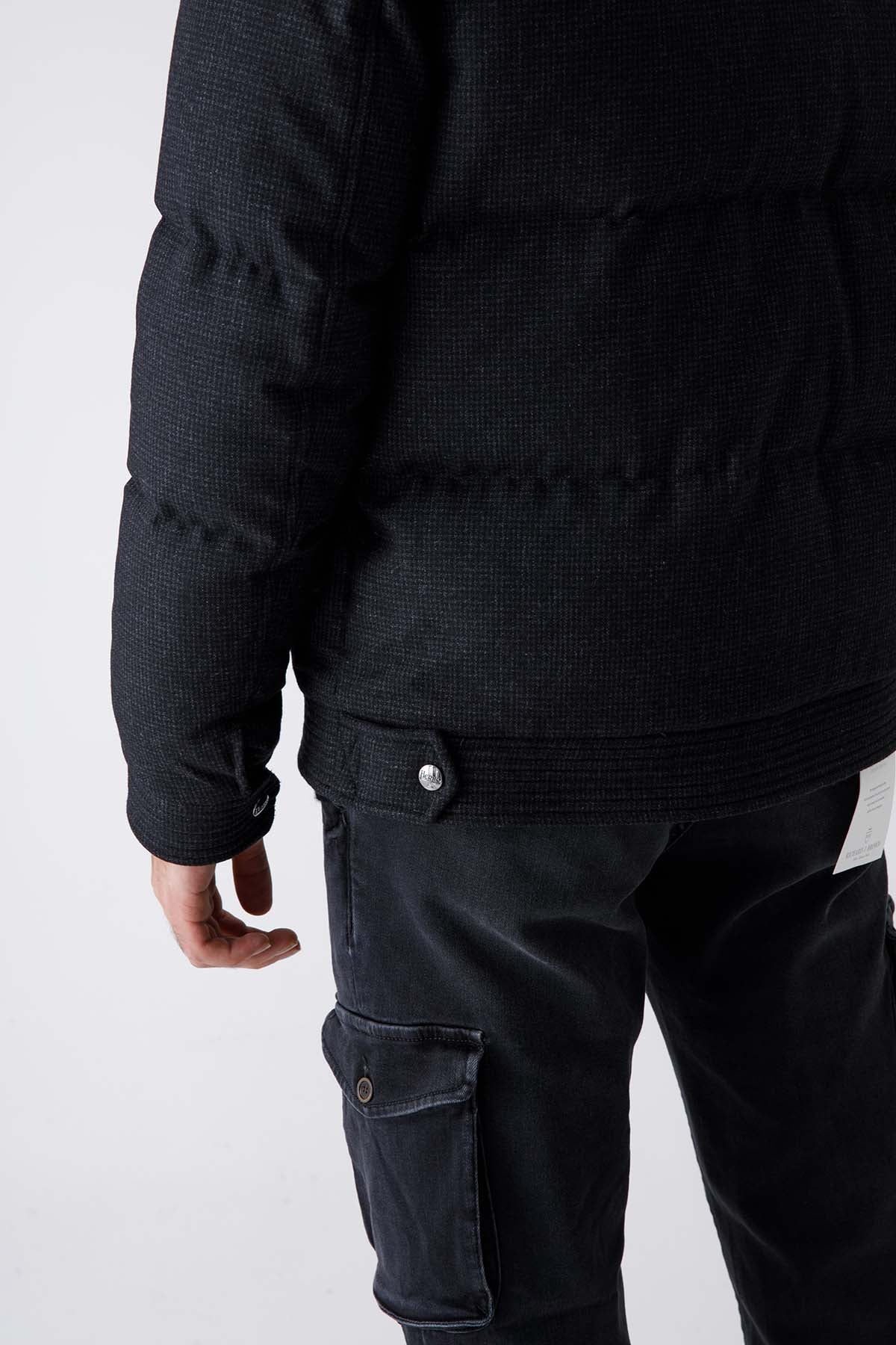 Herno Kapüşonlu Yün Puffer Mont-Libas Trendy Fashion Store