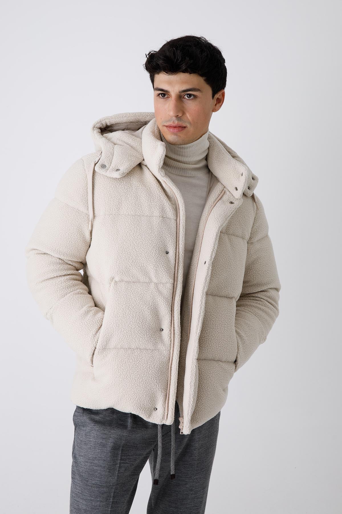 Herno Puffer Peluş Mont-Libas Trendy Fashion Store