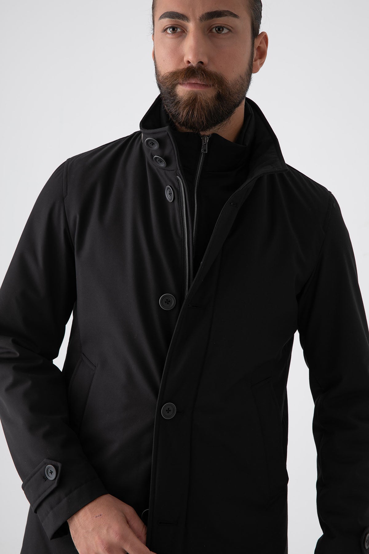 Herno İçi Yelekli Kaban-Libas Trendy Fashion Store